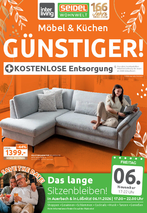M&ouml;bel und K&uuml;chen g&uuml;nstiger bei Seidel Wohnwelt